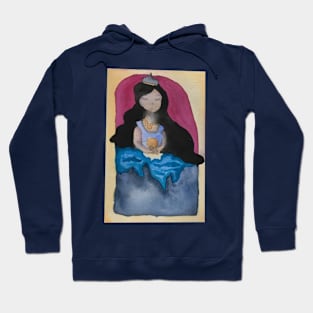 Black hair princess Hoodie